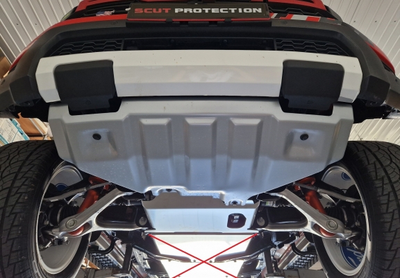 Cache sous moteur Ford Ranger Aluminium