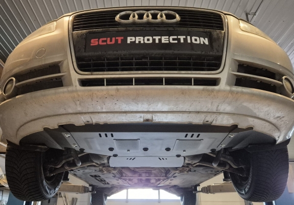 Cache sous moteur et de la radiateur Audi A4  B6 diesel 2.5 Tdi - V6