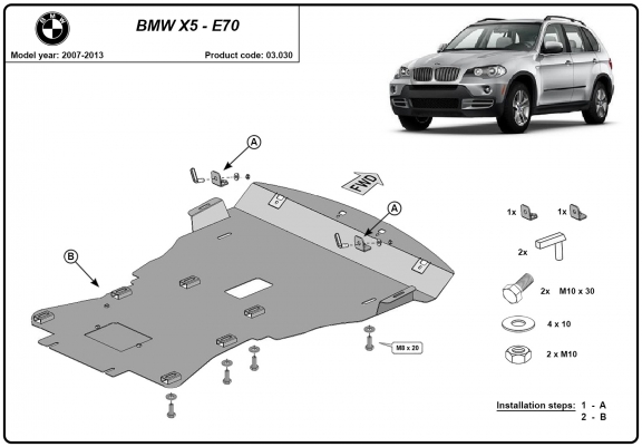 Cache Sous Moteur BMW X5 E70