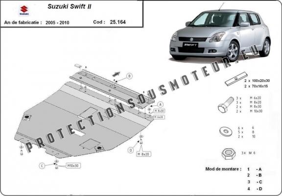 Cache sous moteur et de la boîte de vitesse Suzuki Swift 2