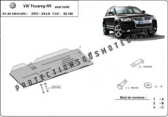 Cache de protection de la boîte de vitesse manuelle VW Touareg 7L
