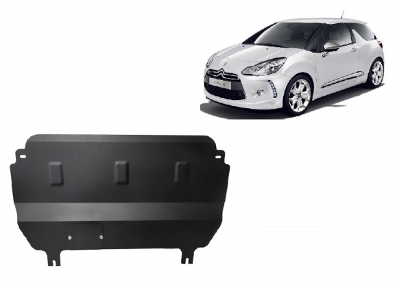 Cache sous moteur et de la boîte de vitesse Citroen DS3