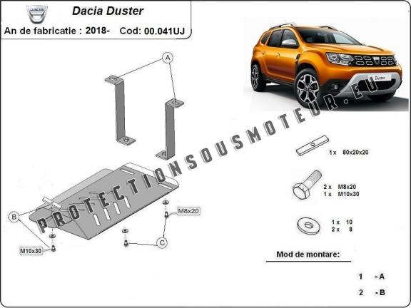 Cache de protection du différentiel - RWD Dacia Duster