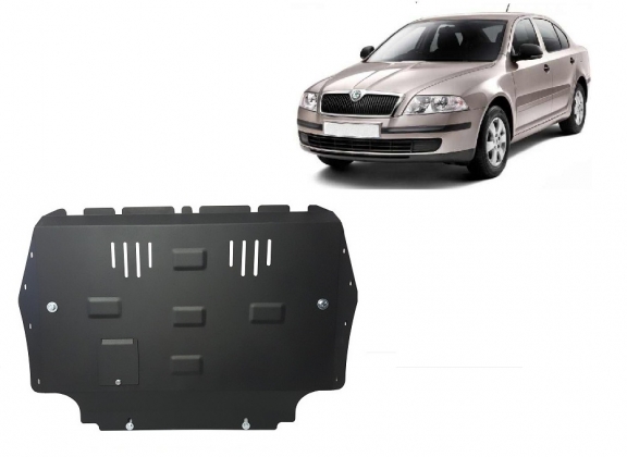 Cache sous moteur et de la boîte de vitesse Skoda Octavia 2