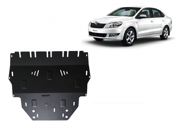 Cache sous moteur et de la boîte de vitesse Skoda Rapid