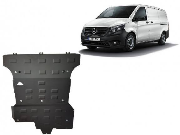 Cache de protection sous moteur et de la boîte de vitesse  Mercedes Viano W447 2.2 D, 4x4