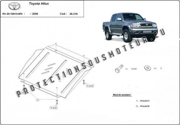 Cache Sous Moteur Toyota Hilux