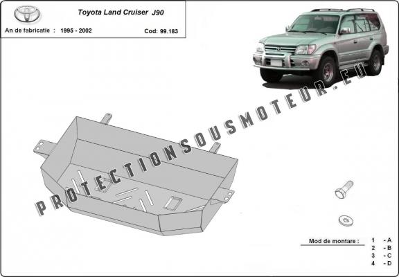 Cache de protection de réservoir Toyota Land Cruiser J90