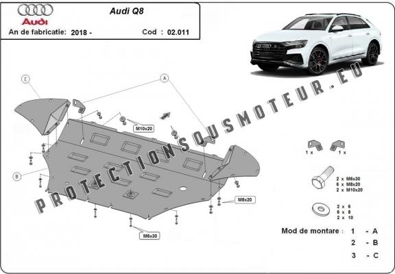 Cache Sous Moteur Audi Q8
