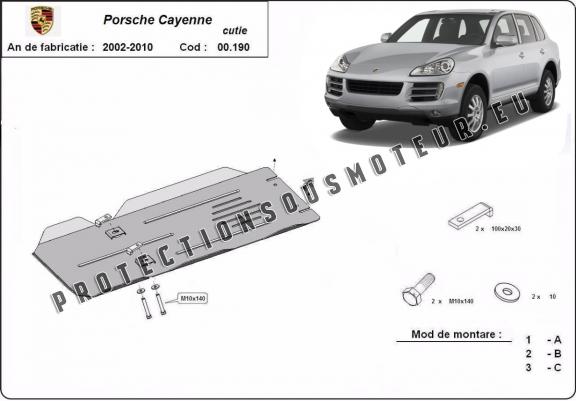 Cache de protection de la boîte de vitesse manuelle Porsche Cayenne