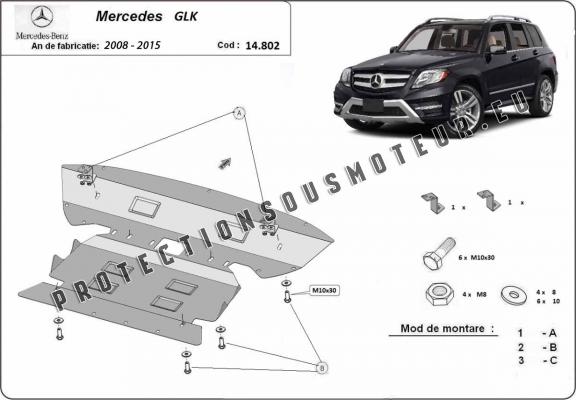 Cache sous moteur et de la boîte de vitesse  Mercedes GLK X204