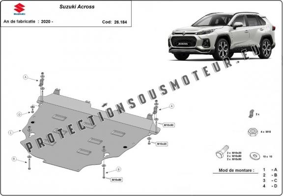 Cache sous moteur et de la boîte de vitesse Suzuki Across