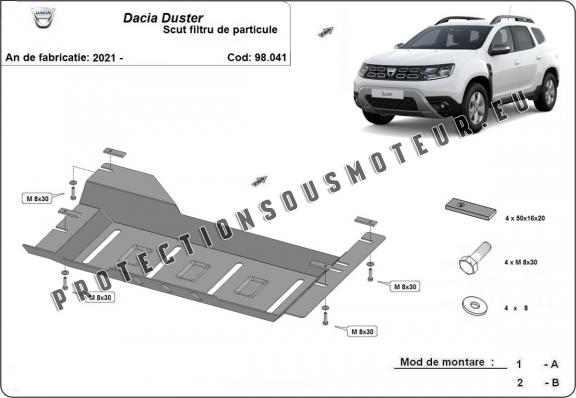 Cache de protection DPF Dacia Duster