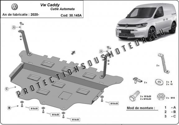 Cache sous moteur et de la boîte de vitesse VW Caddy - Boîte de vitesse automatique