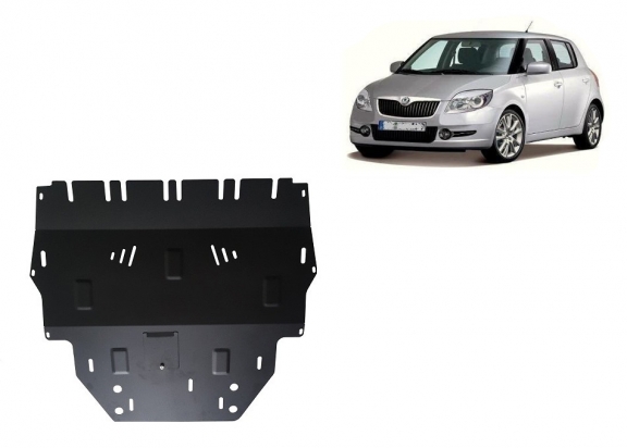Cache sous moteur et de la boîte de vitesse Skoda Fabia 2 Diesel