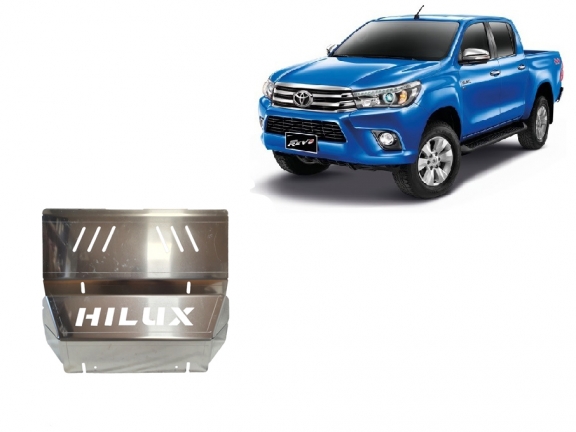 Cache de protection de radiateur Toyota Hilux Revo - Aluminium