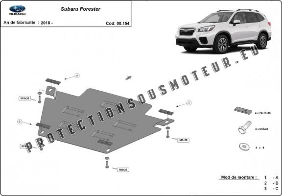 Cache de protection de la boîte de vitesse Subaru Forester 5