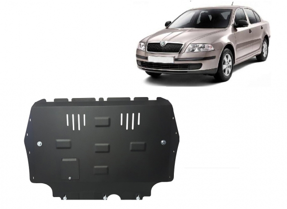 Cache sous moteur et de la boîte de vitesse Skoda Octavia 2