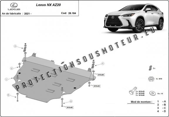 Cache sous moteur et de la boîte de vitesse Lexus NX AZ20