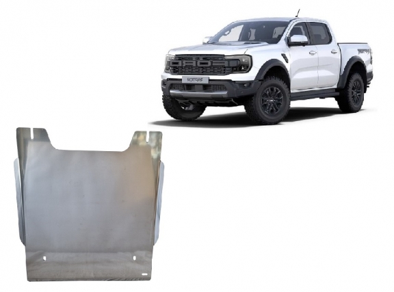 Cache de protection de transfert  Ford Ranger Raptor - Aluminium