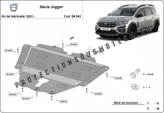Cache sous moteur et de la boîte de vitesse Dacia Jogger
