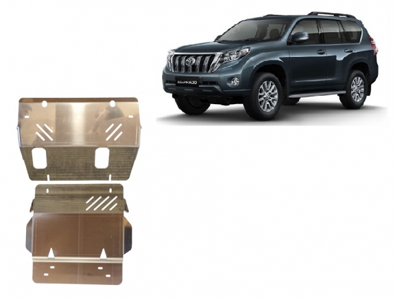 Cache Sous Moteur Toyota Land Cruiser 150 - Aluminium