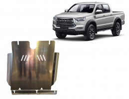 Cache de protection aluminium de la boîte de vitesse Jac T8