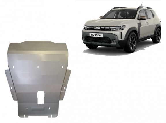 Cache sous moteur et de la boîte de vitesse en aluminium Dacia Duster- 4x4