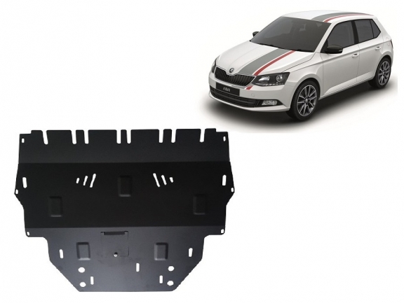 Cache sous moteur et de la boîte de vitesse Skoda Fabia 3 Diesel