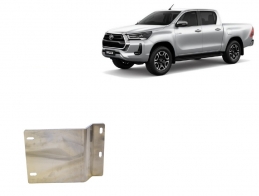 Cache de protection capteurs DPF Toyota Hilux - Aluminium