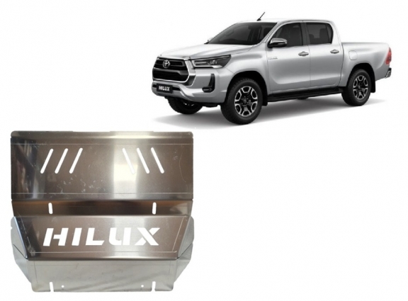 Cache de protection de radiateur Toyota Hilux Invincible - Aluminium