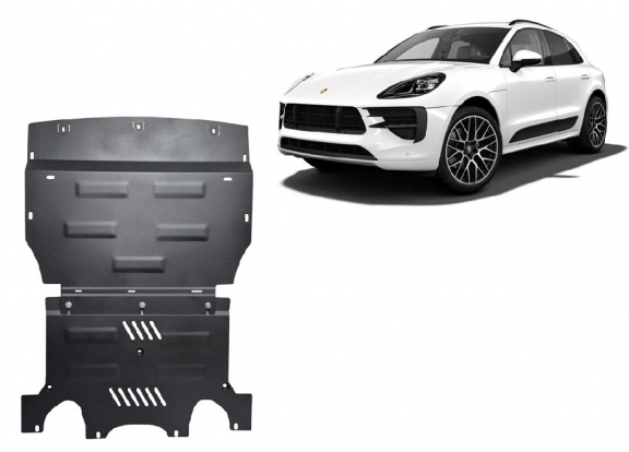 Cache sous moteur et de la radiateur Porsche Macan