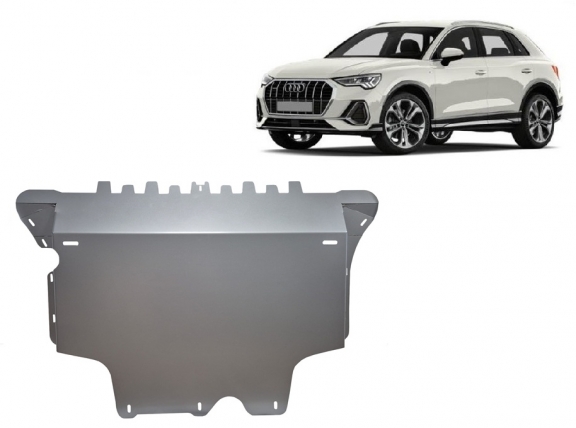 Cache sous moteur et de la boîte de vitesse en aluminium Audi Q3 