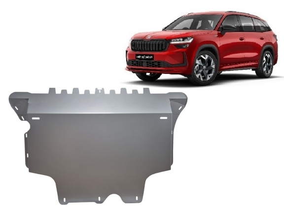Cache sous moteur et de la boîte de vitesse en aluminium Skoda Kodiaq