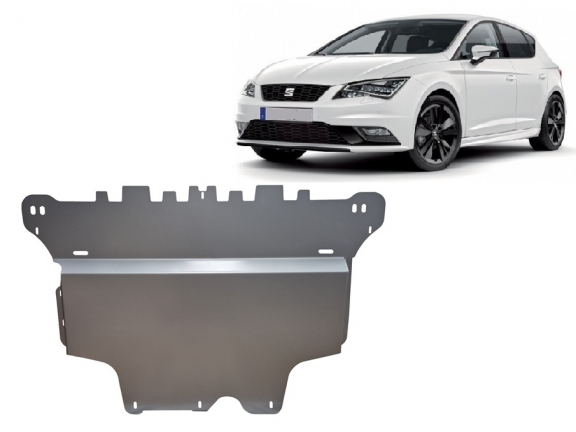 Cache sous moteur et de la boîte de vitesse en aluminium Seat Leon Mk3 5F