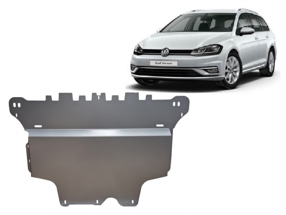 Cache sous moteur et de la boîte de vitesse en aluminium VW Golf 7