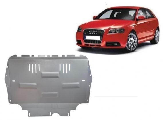 Cache sous moteur et de la boîte de vitesse en aluminium Audi A3
