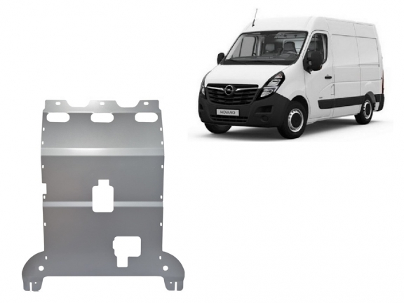 Cache sous moteur et de la boîte de vitesse en aluminium Opel Movano C 