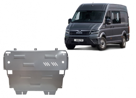 Cache sous moteur et de la boîte de vitesse en aluminium MAN Tge