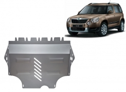 Cache sous moteur et de la boîte de vitesse en aluminium Skoda Yeti
