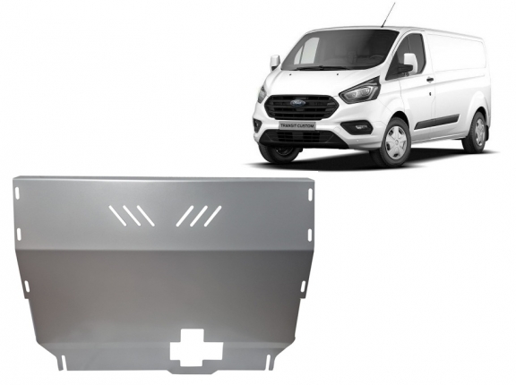 Cache sous moteur et de la boîte de vitesse en aluminium Ford Transit Custom - FWD