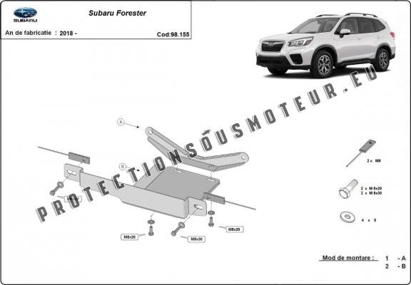 Cache de protection du différentiel Subaru Forester