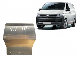 Cache sous moteur et de la boîte de vitesse Volkswagen Transporter T6 - Aluminium
