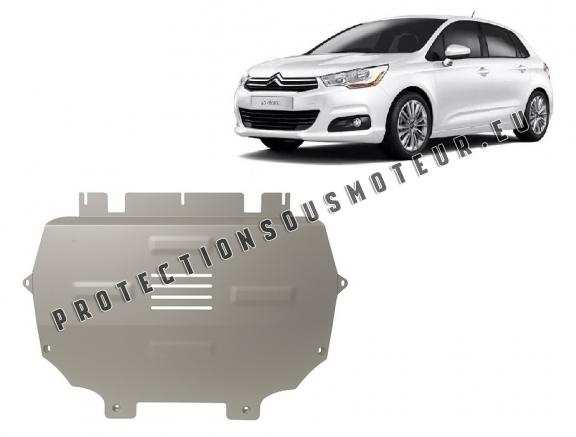 Cache sous moteur et de la boîte de vitesse Citroen C4 Aluminium