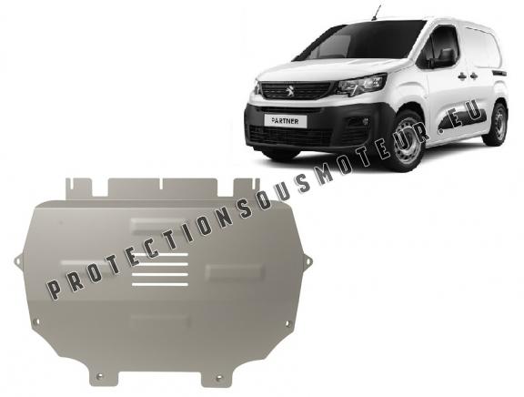 Cache sous moteur et de la boîte de vitesse Peugeot Partner Aluminium