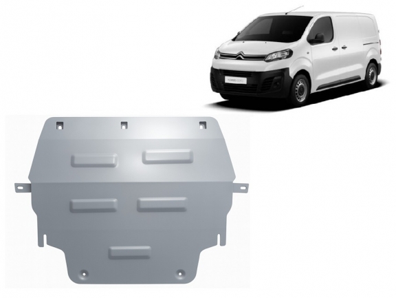 Cache sous moteur et de la boîte de vitesse Citroen Dispach Aluminium