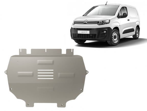 Cache sous moteur et de la boîte de vitesse Citroen Berlingo Aluminium