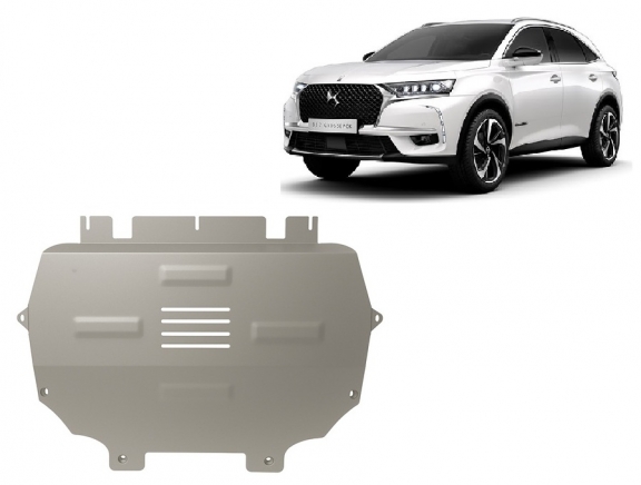 Cache sous moteur et de la boîte de vitesse Citroen DS7 Crossback Aluminium