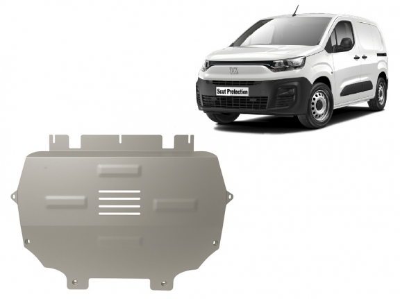 Cache sous moteur et de la boîte de vitesse Fiat Doblo Aluminium