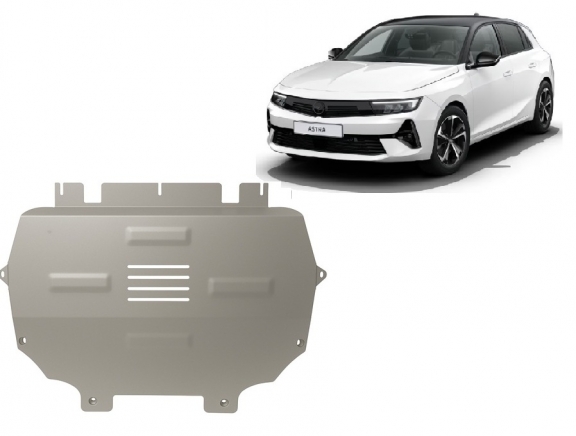 Cache sous moteur et de la boîte de vitesse Opel Astra L Aluminium
